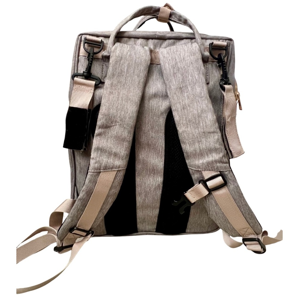 Gray Diaper Backpack W/ Many Functions - image 4
